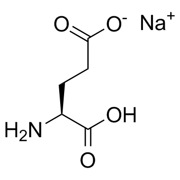 L-Glutamic acid monosodium salt (Monosodium glutamate) Chemical Structure
