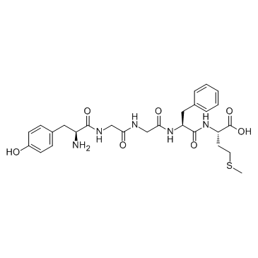 Tyr-Gly-Gly-Phe-Met-OH (Met-Enkephalin) Chemical Structure