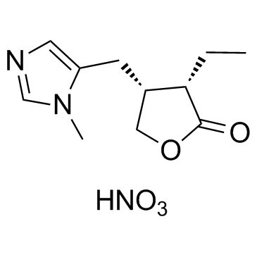 Pilocarpine nitrate Chemical Structure