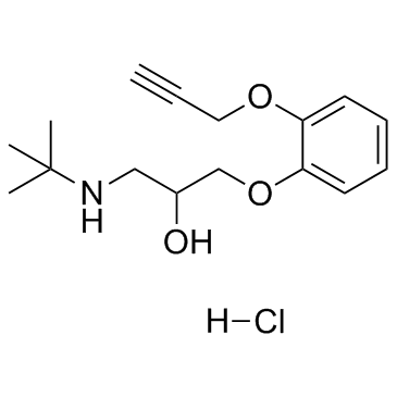 Pargolol hydrochloride (Ko 1400 hydrochloride) Chemical Structure