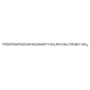 Neuropeptide Y (29-64), amide, human Chemical Structure