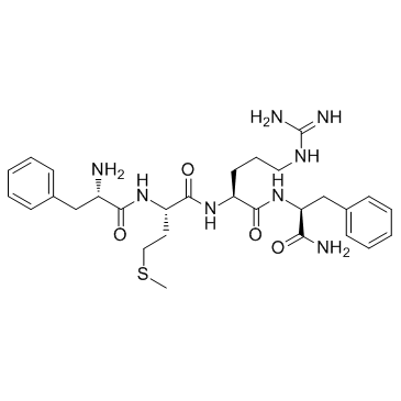 Phe-Met-Arg-Phe, amide Chemical Structure