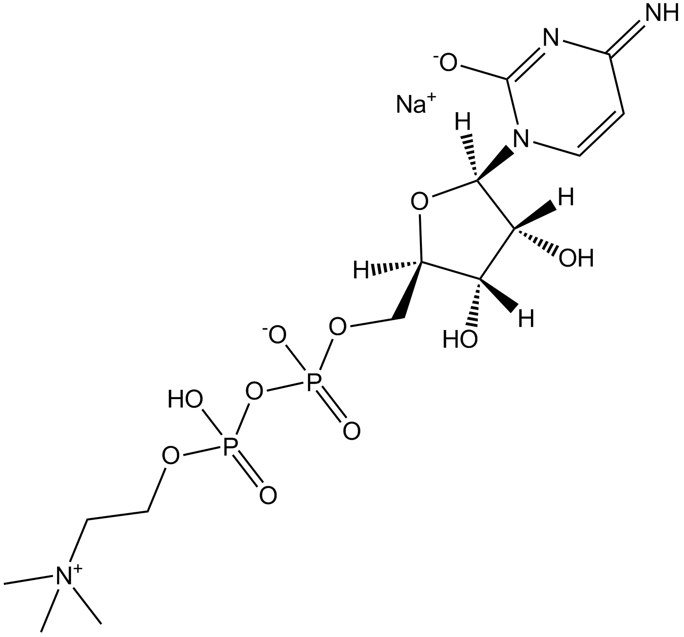Citicoline sodium salt Chemical Structure
