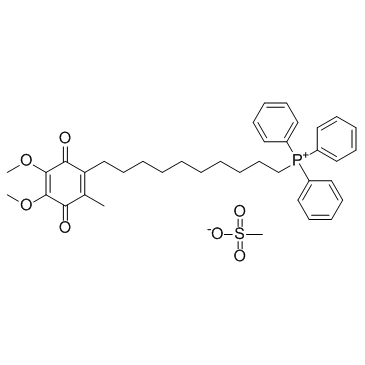 Mitoquinone mesylate (Mitoquinone methanesulfonate) Chemical Structure