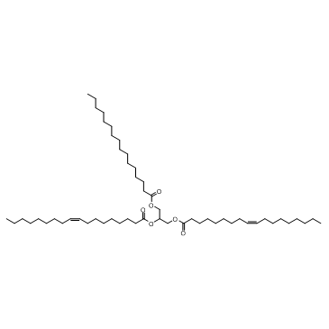 Palmitodiolein (Triglyceride POO) Chemical Structure