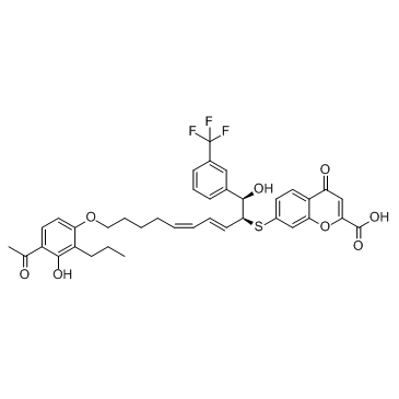 Iralukast (CGP 45715A) Chemical Structure