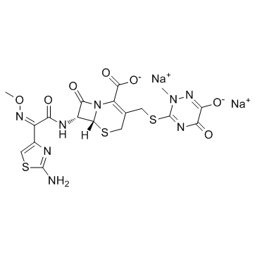 Ceftriaxone sodium salt (Disodium ceftriaxone) Chemical Structure