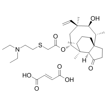 Tiamulin fumarate (Thiamutilin fumarate) Chemical Structure