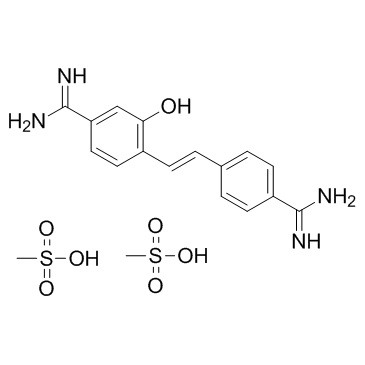 Hydroxystilbamidine bis(methanesulfonate) Chemical Structure
