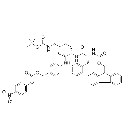 Fmoc-Phe-Lys(Boc)-PAB-PNP Chemical Structure