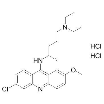d-Atabrine dihydrochloride Chemical Structure