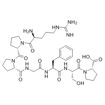 Bradykinin 1-7 (Bradykinin Fragment 1-​7) Chemical Structure