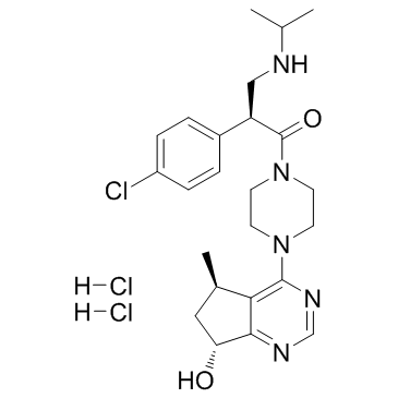 Ipatasertib dihydrochloride (GDC-0068 (dihydrochloride)) Chemical Structure