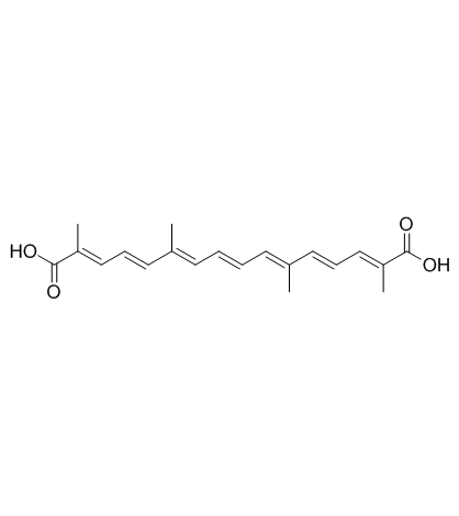 Transcrocetin (trans-Crocetin) Chemical Structure