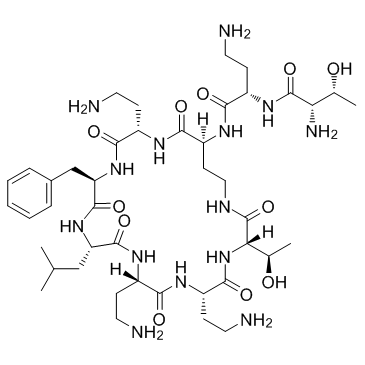 Polymyxin B nonapeptide Chemical Structure