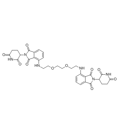 Homo-PROTAC cereblon degrader 1 Chemical Structure