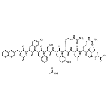Cetrorelix Acetate (SB-075 acetate) Chemical Structure