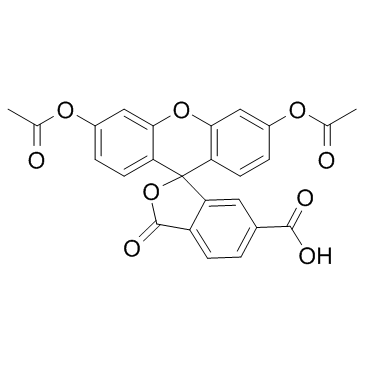 6-CFDA (6-Carboxyfluorescein diacetate) Chemical Structure