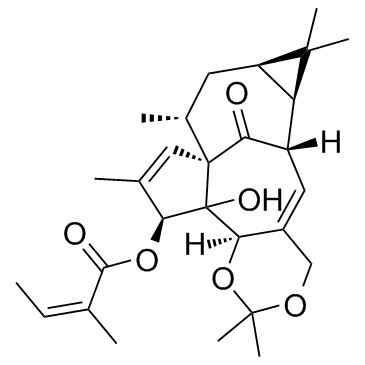 Ingenol-5,20-acetonide-3-O-angelate Chemical Structure