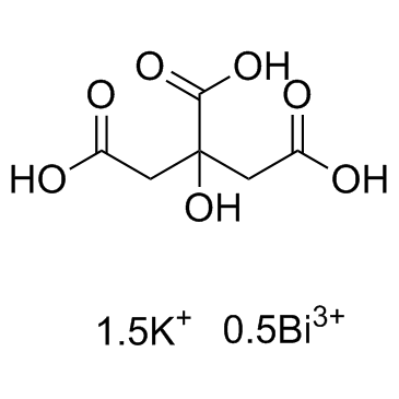 Gastrodenol (Bismuth tripotassium dicitrate) Chemical Structure