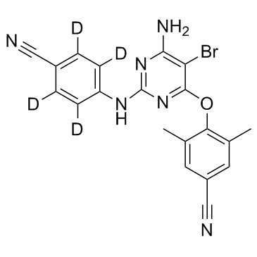 Etravirine D4 (TMC-125 D4) Chemical Structure