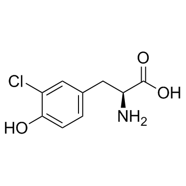 3-Chloro-L-tyrosine Chemical Structure