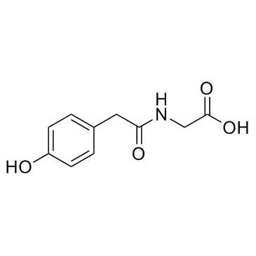 Hydroxyphenylacetylglycine Chemical Structure