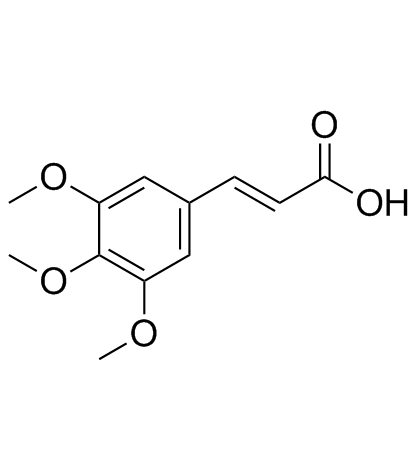 3,4,5-Trimethoxycinnamic acid Chemical Structure