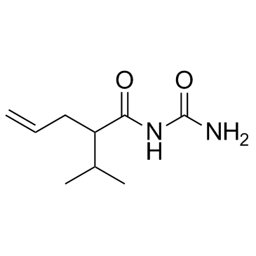 Apronal (Allylisopropylacetylurea) Chemical Structure