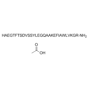 GLP-1(7-36) Acetate (Human GLP-1-(7-36)-amide Acetate) Chemical Structure