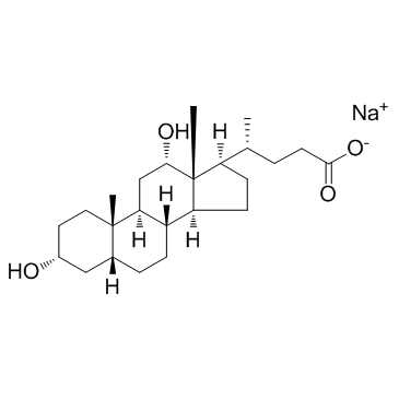 Deoxycholic acid sodium salt (Sodium deoxycholate) Chemical Structure