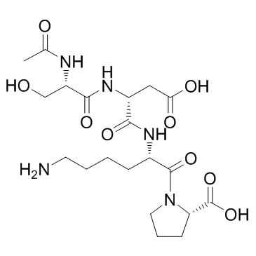 N-Acetyl-Ser-Asp-Lys-Pro Chemical Structure