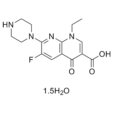 Enoxacin hydrate (Enoxacin sesquihydrate) Chemical Structure