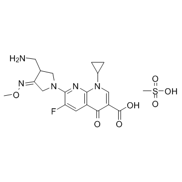 Gemifloxacin mesylate (SB-265805S) Chemical Structure