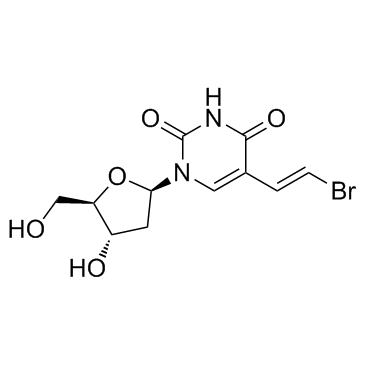 Brivudine (Bromovinyldeoxyuridine) Chemical Structure