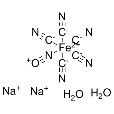 Nitroprusside disodium dihydrate (Sodium nitroprusside dihydrate) Chemical Structure
