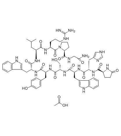 Triptorelin acetate Chemical Structure