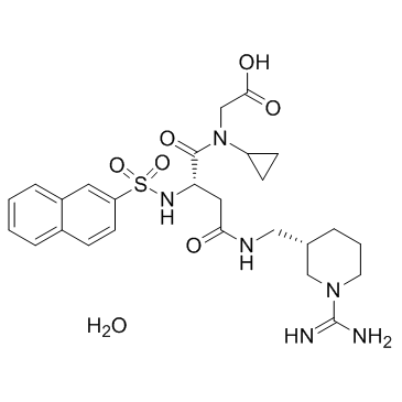 Napsagatran hydrate (Ro 46-6240 hydrate) Chemical Structure