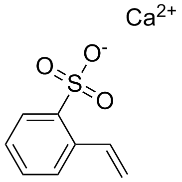 Calcium polystyrene sulfonate Chemical Structure