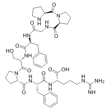 Bradykinin 2-9 (Des-Arg1-bradykinin) Chemical Structure