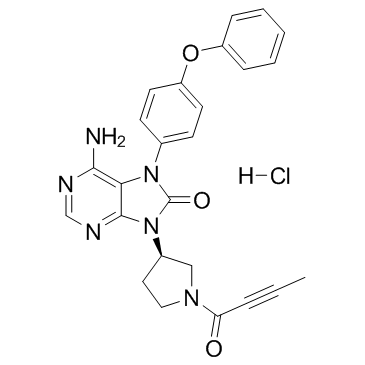 Tirabrutinib hydrochloride (ONO-4059 (hydrochloride)) Chemical Structure