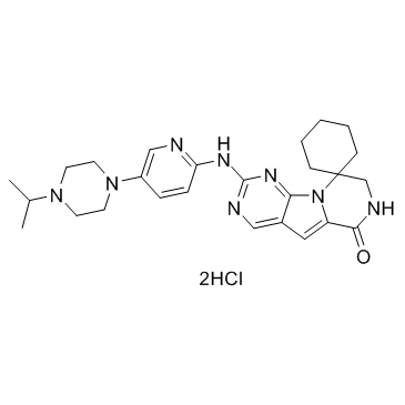 Lerociclib dihydrochloride (G1T38 dihydrochloride) Chemical Structure