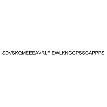 SDVSKQMEEEAVRLFIEWLKNGGPSSGAPPPS Chemical Structure
