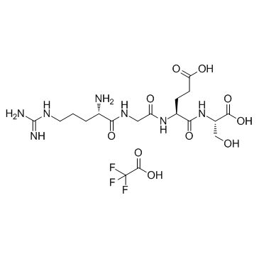 Arg-Gly-Glu-Ser(TFA) Chemical Structure