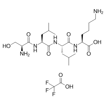 SLLK, Control Peptide for TSP1 Inhibitor(TFA) Chemical Structure