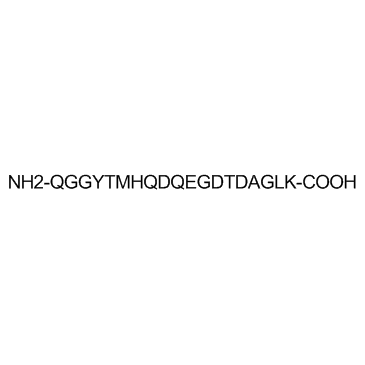 NH2-QGGYTMHQDQEGDTDAGLK-COOH Chemical Structure