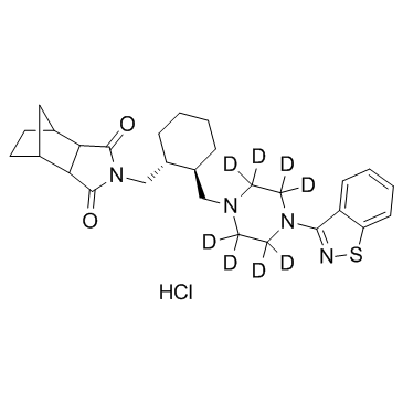 Lurasidone D8 Hydrochloride (SM-13496 D8) Chemical Structure