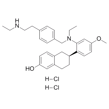 Elacestrant S enantiomer dihydrochloride (RAD1901 S enantiomer dihydrochloride) Chemical Structure