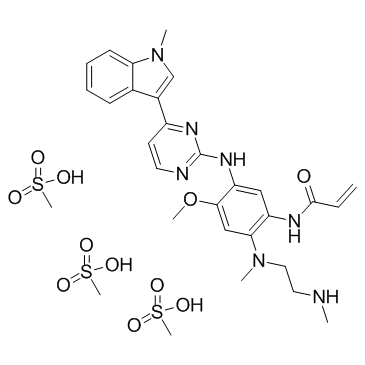 AZ7550 Mesylate (AZ7550 trimesylate salt) Chemical Structure