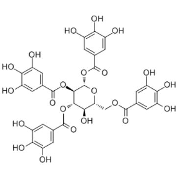 1,2,3,6-Tetragalloylglucose Chemical Structure